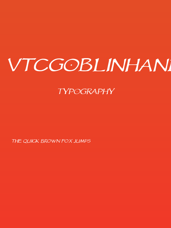 VTCGoblinHandItalic Poster