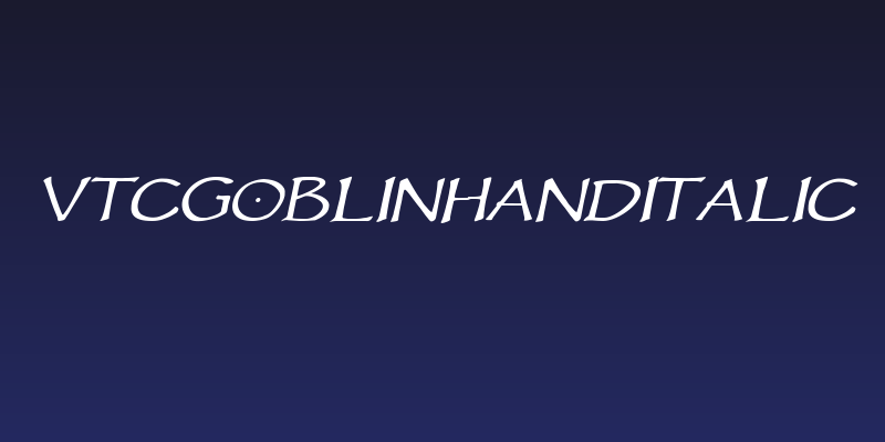 VTCGoblinHandItalic Social Header