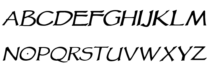 VTCGoblinHandItalic Font LOWERCASE