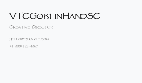VTCGoblinHandSC Business Card