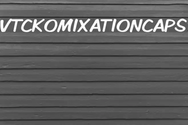 VTCKomixationCaps Font examples