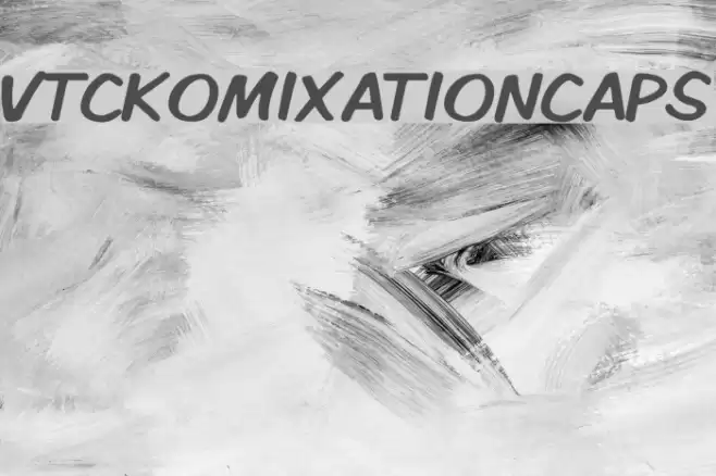 VTCKomixationCaps Font examples