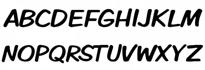 VTCKomixationCaps Шрифта ВЕРХНИЙ