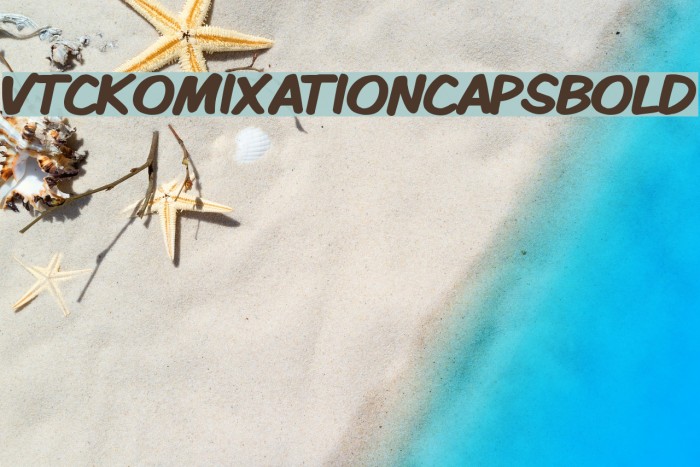 VTCKomixationCapsBold Font examples