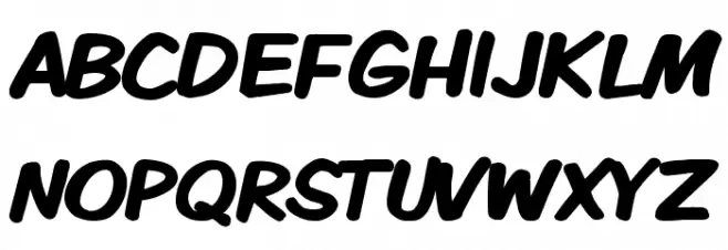 VTCKomixationCapsBold फ़ॉन्ट लोअरकेस