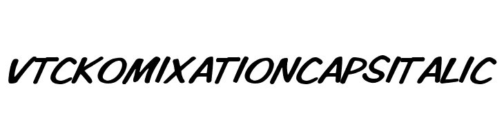 VTCKomixationCapsItalic Font