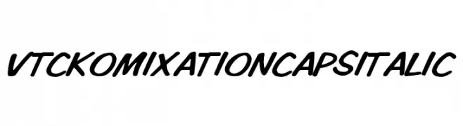 VTCKomixationCapsItalic  Descarca Fonturi Gratis