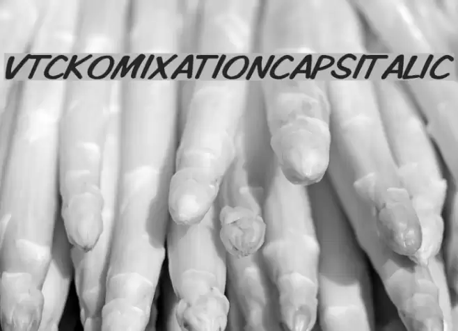 VTCKomixationCapsItalic Font examples