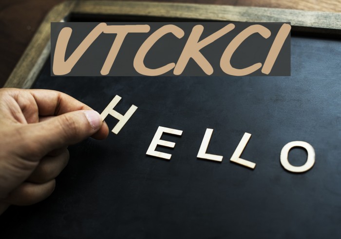 VTCKomixationCapsItalic Font examples