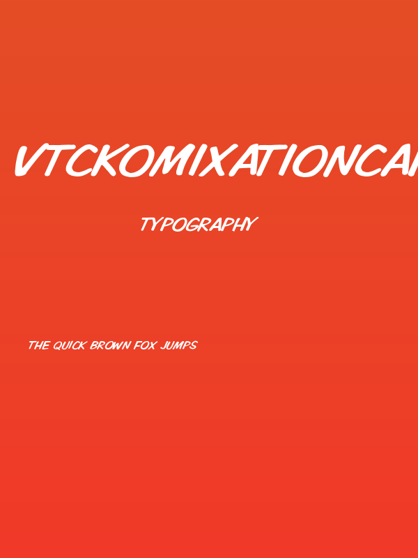 VTCKomixationCapsItalic Poster