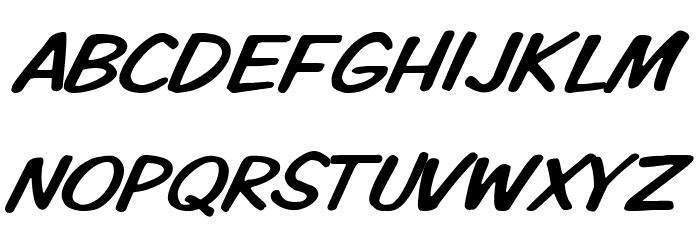VTCKomixationCapsItalic Font LOWERCASE