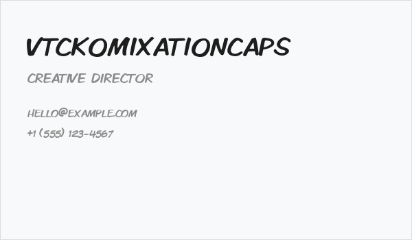 VTCKomixationCaps Business Card