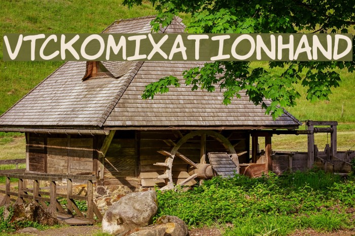 VTCKomixationHand Font examples