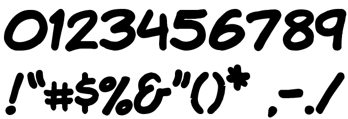 VTCKomixationHandBold Font OTHER CHARS