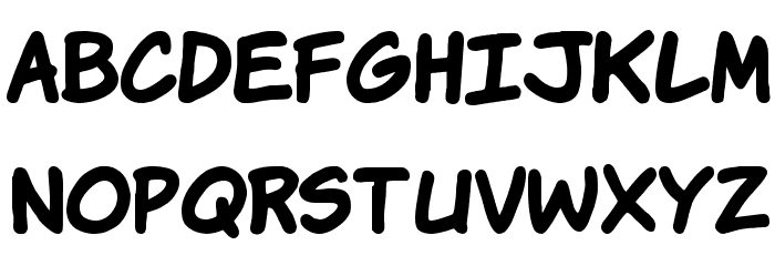 VTCKomixationHandBold Font LOWERCASE