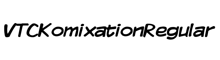 VTCKomixationRegular Font