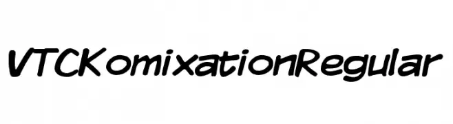 VTCKomixationRegular  les polices de caractères gratuit tlcharger