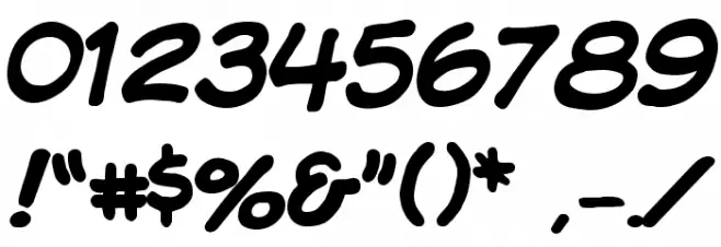 VTCKomixationRegular Font OTHER CHARS