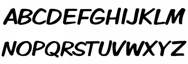 VTCKomixationRegular Schriftart Groß