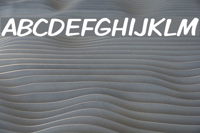 VTCKomixationRegular Font examples