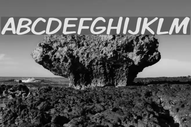 VTCKomixationRegular Font examples