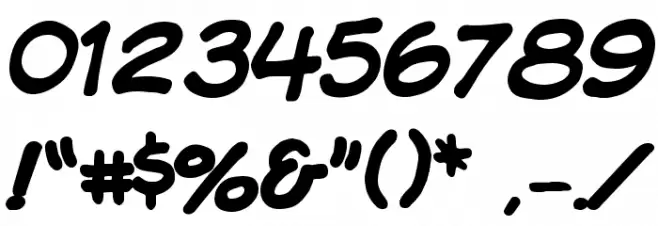 VTCKomixationSC Font OTHER CHARS