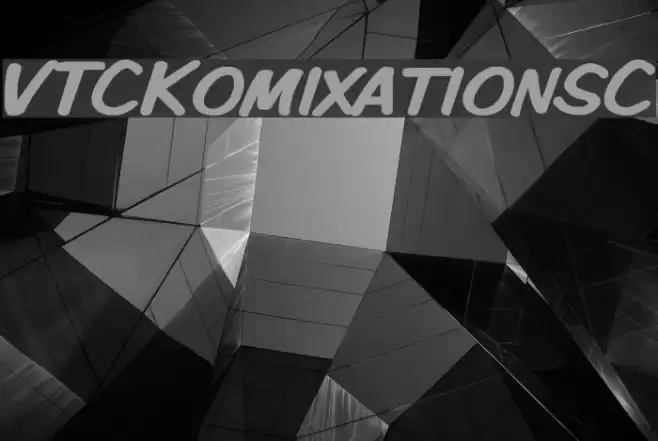 VTCKomixationSC Font examples
