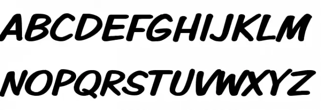 VTCKomixationSC Шрифта ВЕРХНИЙ