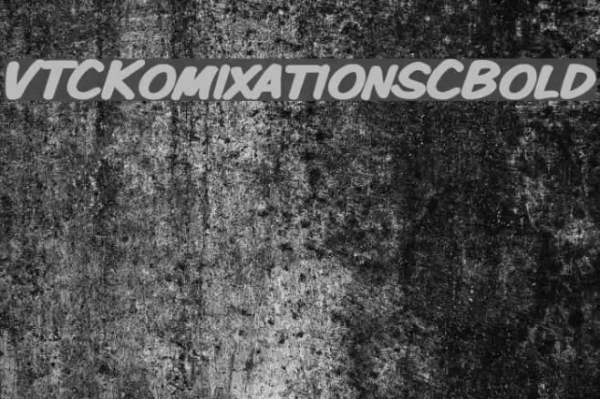 VTCKomixationSCBold Font examples