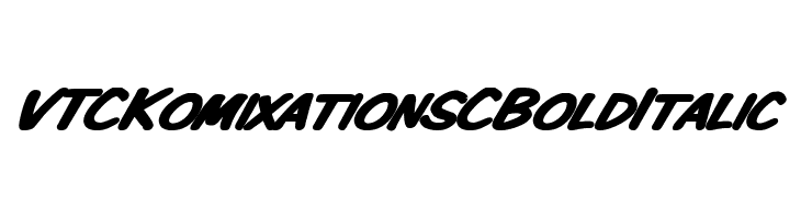VTCKomixationSCBoldItalic Font