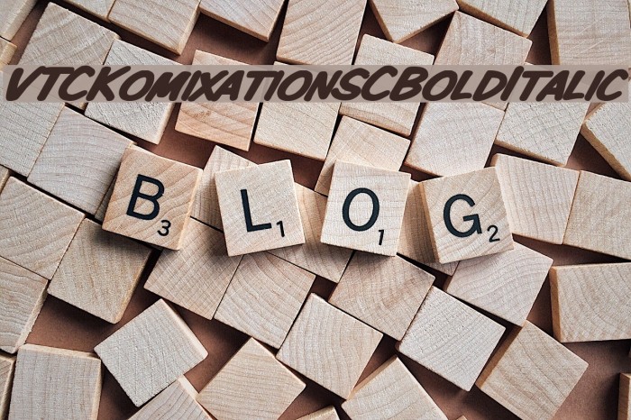 VTCKomixationSCBoldItalic Font examples