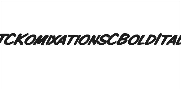 VTCKomixationSCBoldItalic Logo