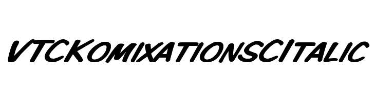 VTCKomixationSCItalic Font