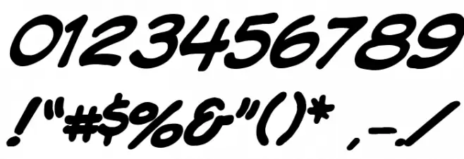 VTCKomixationSCItalic Schriftart Anderer Schreiben