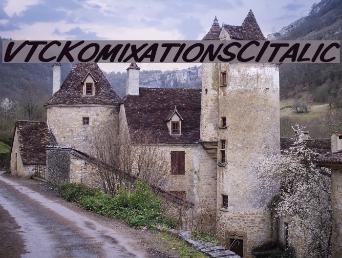 VTCKomixationSCItalic Font examples