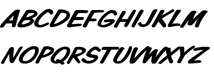 VTCKomixationSCItalic Font LOWERCASE