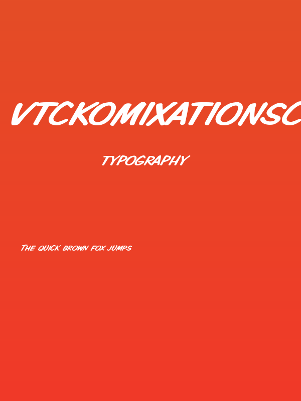 VTCKomixationSCItalic Poster