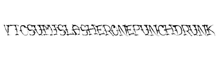 VTCSumiSlasherOnePunchDrunk  免费字体下载