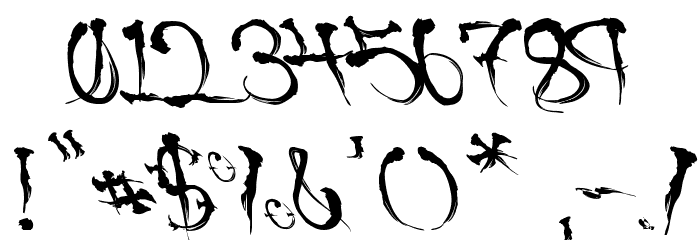 VTCSumiSlasherOnePunchDrunk Font OTHER CHARS