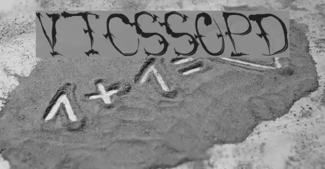 VTCSumiSlasherOnePunchDrunk Font examples