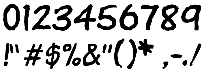 VTCSundayKomixKrumpled Font OTHER CHARS