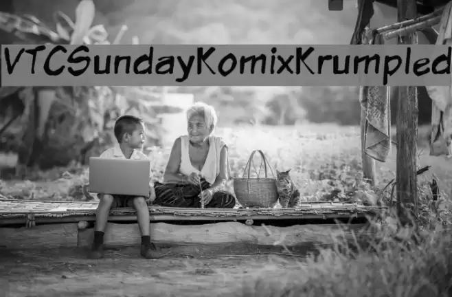 VTCSundayKomixKrumpled Schriftart examples