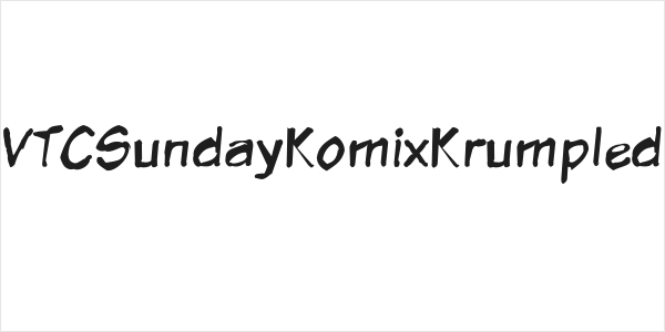 VTCSundayKomixKrumpled Logo