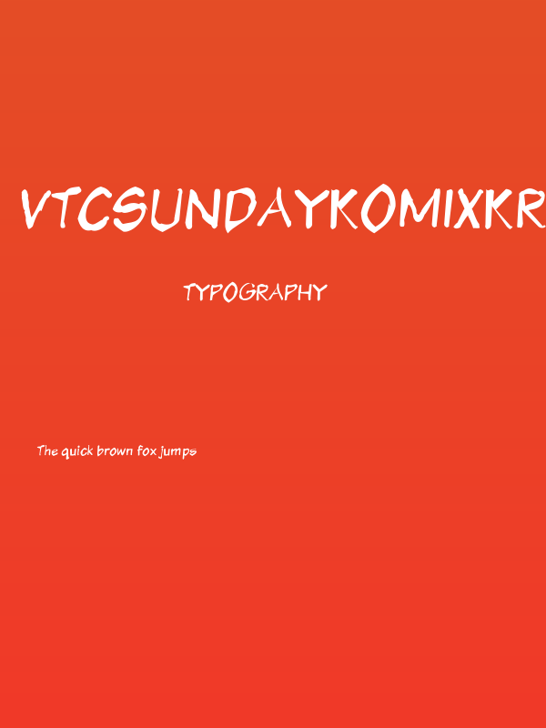 VTCSundayKomixKrumpled Poster