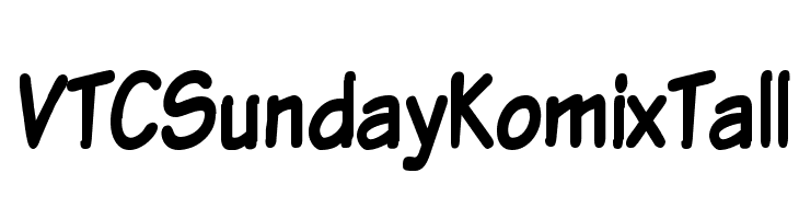 VTCSundayKomixTall Font
