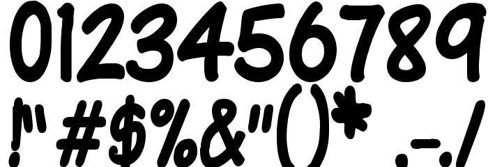 VTCSundayKomixTall Font OTHER CHARS