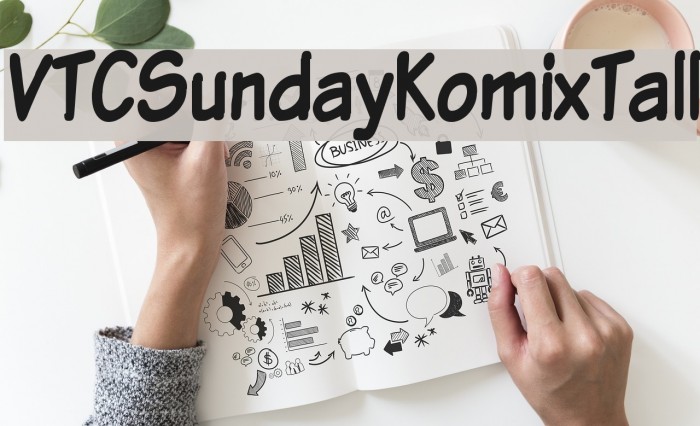 VTCSundayKomixTall Font examples