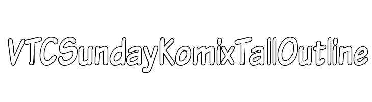 VTCSundayKomixTallOutline  baixar fontes gratis