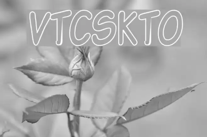VTCSundayKomixTallOutline フォント examples