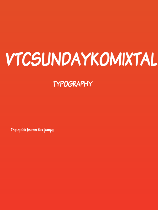VTCSundayKomixTall Poster